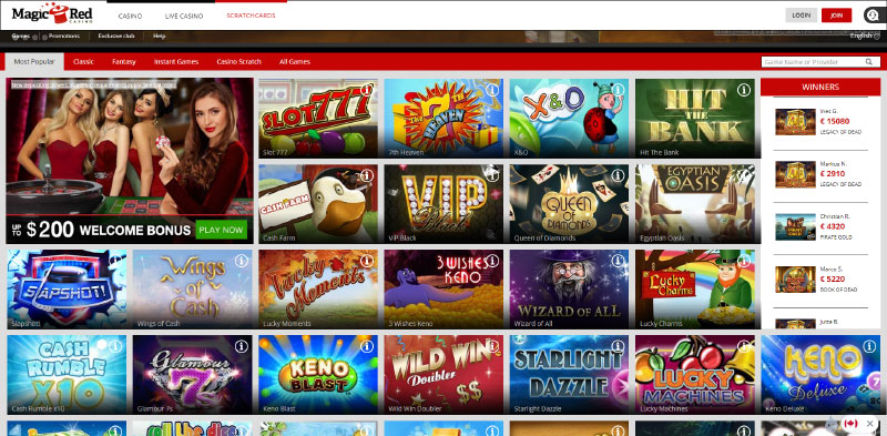 magic red online casino vélemények